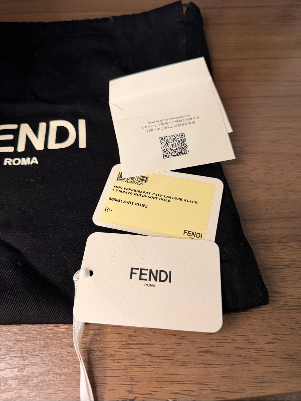 Authentic FENDI Fendigraphy Mini in Black - Brand New With Tags - Picture 15 of 15